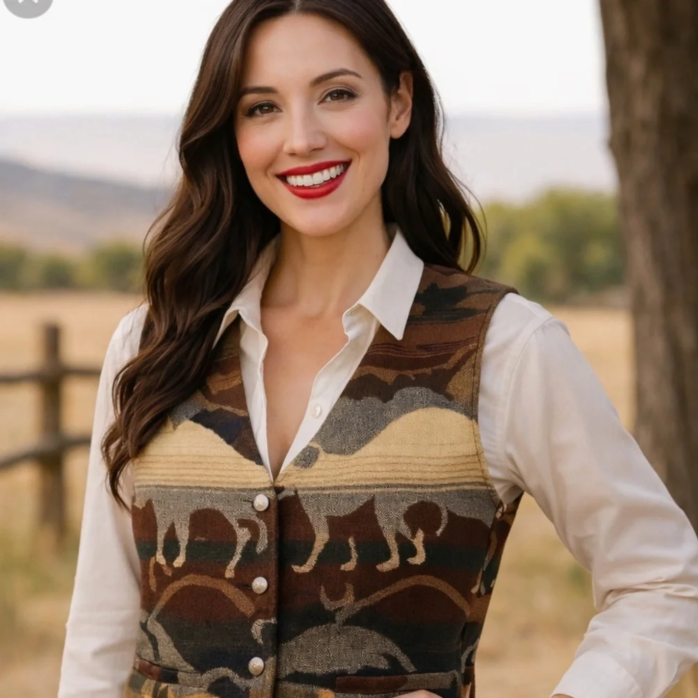 Pendleton vintage early 70s Tantanka vest extraordinary condition. Unisex. - Picture 12 of 15